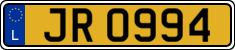 License plate of Luxembourg, 2003 year system