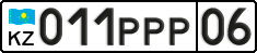 License plate Kazakhstan, Private owners (2012)