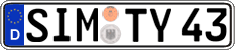 German license plate, Regular plates