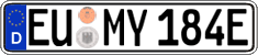 German license plate, Electric vehicles