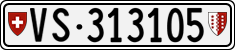 License plate of Switzerland, Cars