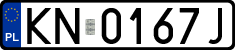License plates of Poland, Regular car plates