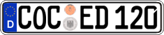 German license plate, Regular plates
