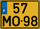 License plate of Portugal, Regular plates