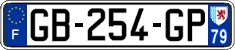French license plate, SIV (ordinary)