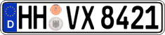 German license plate, Regular plates