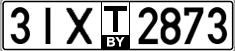 License plate Belarus, Transit plates (2004)