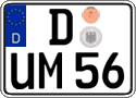 German license plate, Regular plates