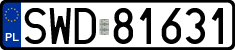 License plates of Poland, Regular car plates