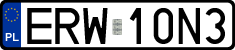 License plates of Poland, Regular car plates