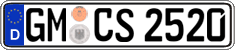 German license plate, Regular plates