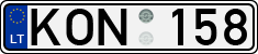 License plate of Lithuania, Cars