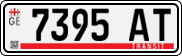 License plate of Georgia, Export transit plates