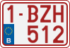 License plate of Belgium, Regular plates (2010)