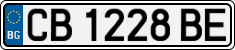 License plate of Bulgaria, Cars