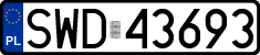 License plates of Poland, Regular car plates