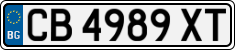 License plate of Bulgaria, Cars