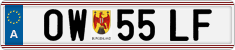 License plate of Austria, Regular plates