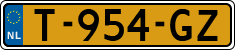 License plate of the Netherlands, Cars