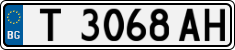 License plate of Bulgaria, Cars