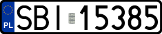 License plates of Poland, Regular car plates