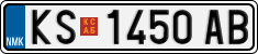 License plate of North Macedonia, Regular plates (2012)