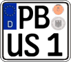 German license plate, Regular plates