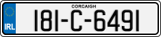 License plate of Ireland, Regular plates