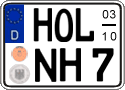 German license plate, Seasonal plates