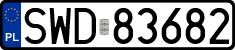 License plates of Poland, Regular car plates