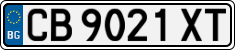 License plate of Bulgaria, Cars