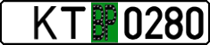 License plate Belarus, Provisional