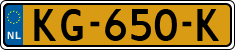 License plate of the Netherlands, Cars