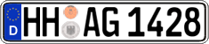 German license plate, Regular plates