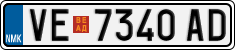 License plate of North Macedonia, Regular plates (2012)