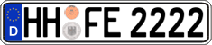 German license plate, Regular plates