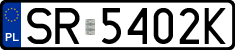 License plates of Poland, Regular car plates