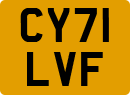 License plate of the United Kingdom, 2001 year system