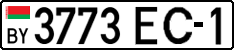 License plate Belarus, Cars (2004)