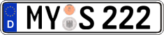 German license plate, Regular plates