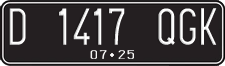 License plate of Indonesia, Regular plates