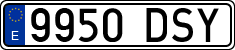 License plates of Spain, Ordinary (2000)