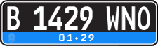 License plate of Indonesia, Regular plates