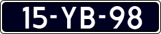 License plate of the Netherlands, Imported oldtimers (cars)