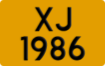 License plate of Hong Kong, AB 1234