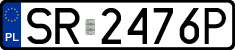 License plates of Poland, Regular car plates