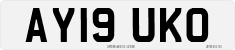 License plate of the United Kingdom, 2001 year system