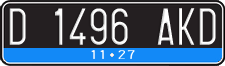 License plate of Indonesia, Regular plates