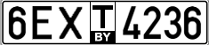 License plate Belarus, Transit plates (2004)