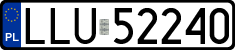 License plates of Poland, Regular car plates